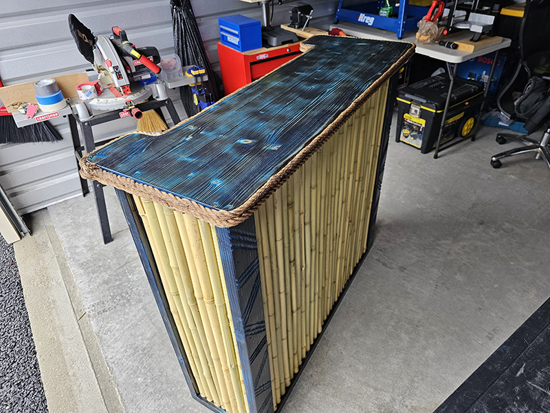 Tiki Bar completed in workshop